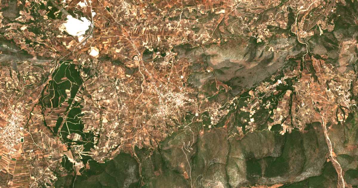 Mapa por satélite de Athíkia