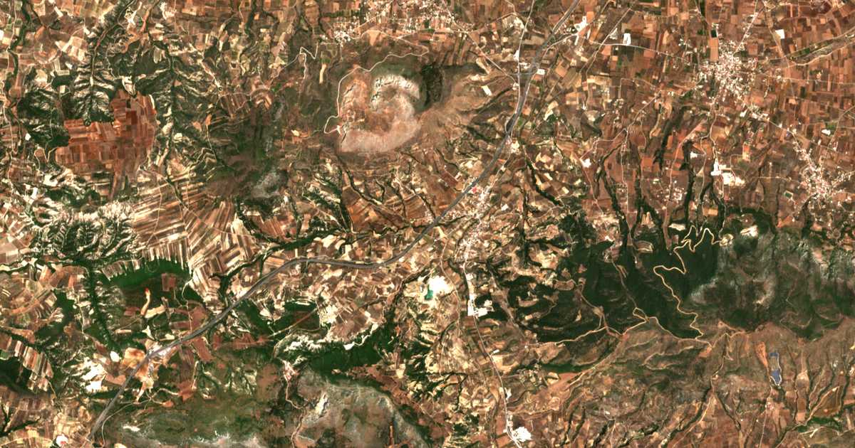 Mapa por satélite de Bekiánika
