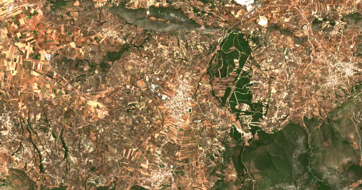 Mapa por satélite de Chiliomódion
