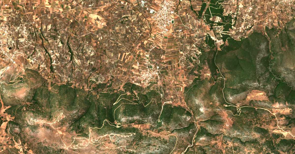 Mapa por satélite de Klénia