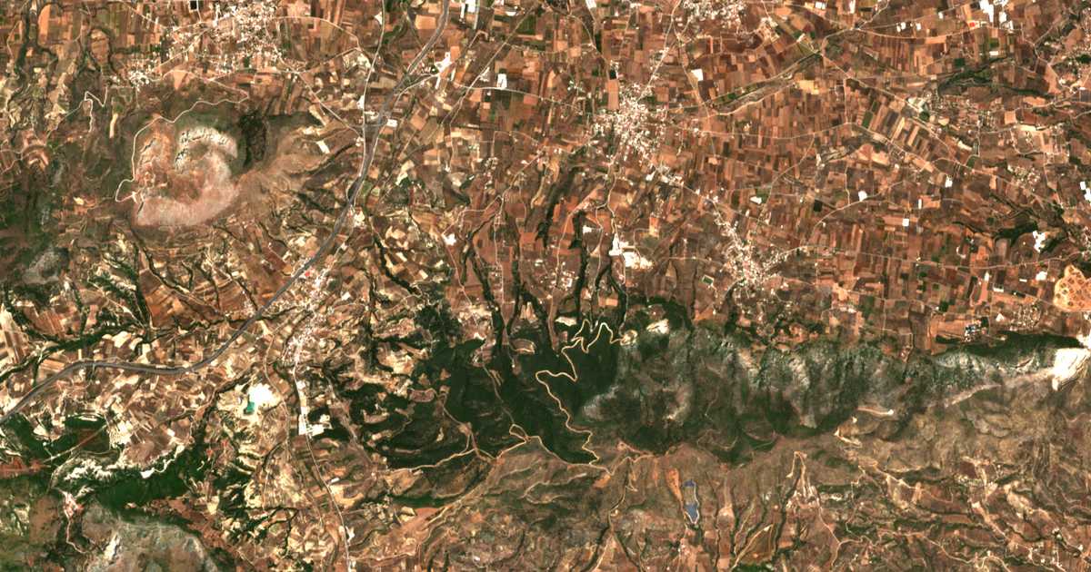 Mapa por satélite de Ierá Moní Agías Triádos