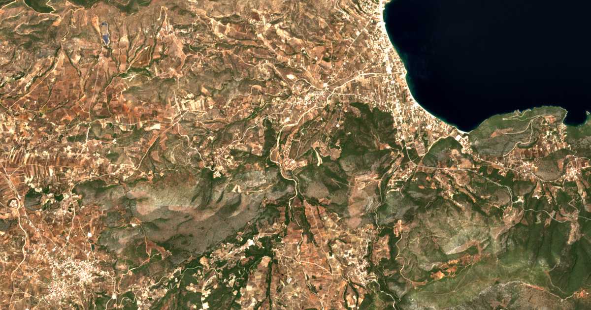 Mapa por satélite de Ntrássa