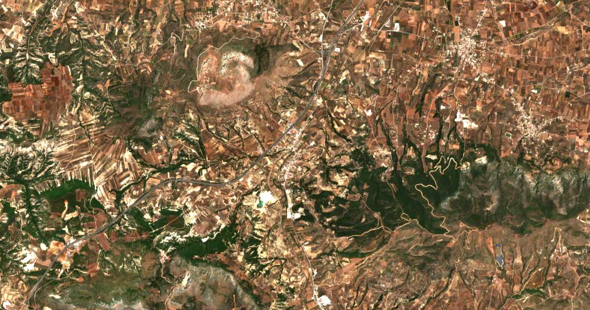 Mapa por satélite de Solomós