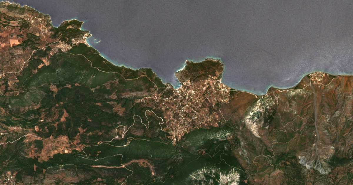 Mapa por satélite de Agía Sotíra