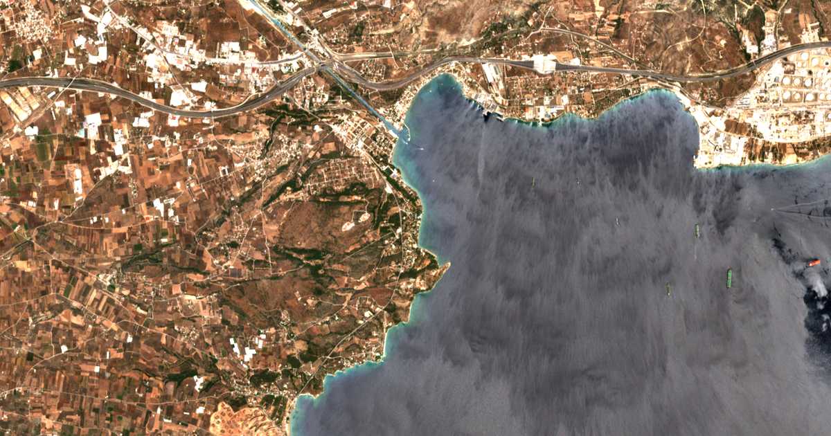 Mapa por satélite de Kávos