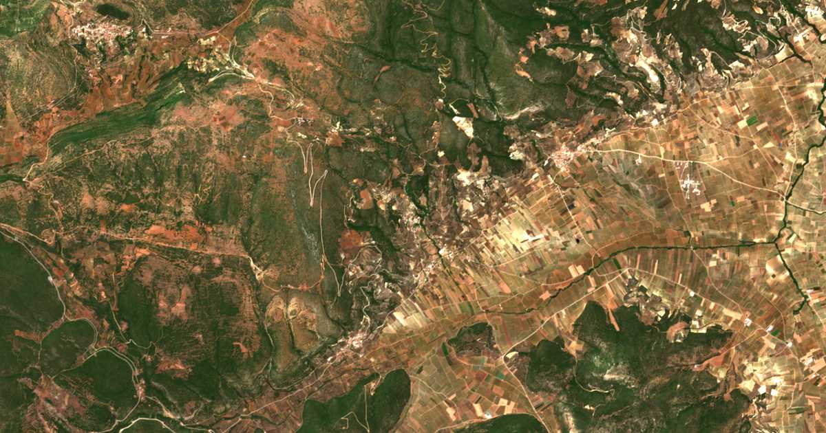 Mapa por satélite de Aidónia