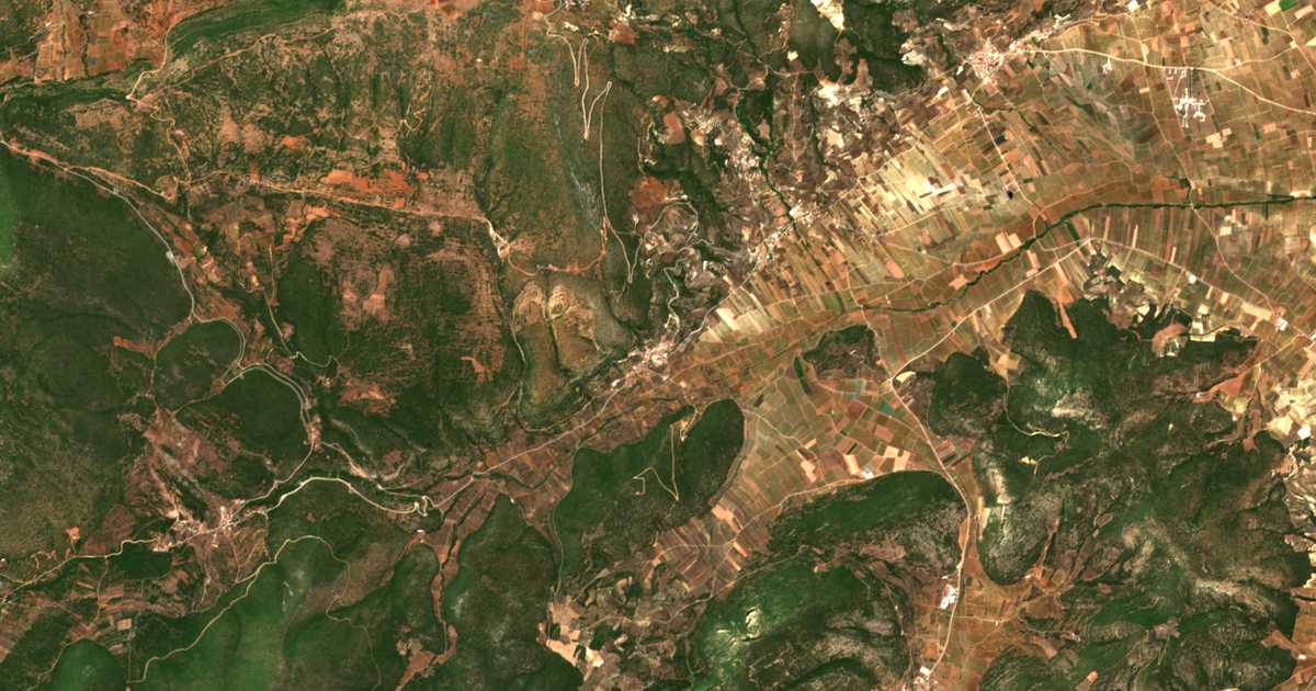 Mapa por satélite de Galatás