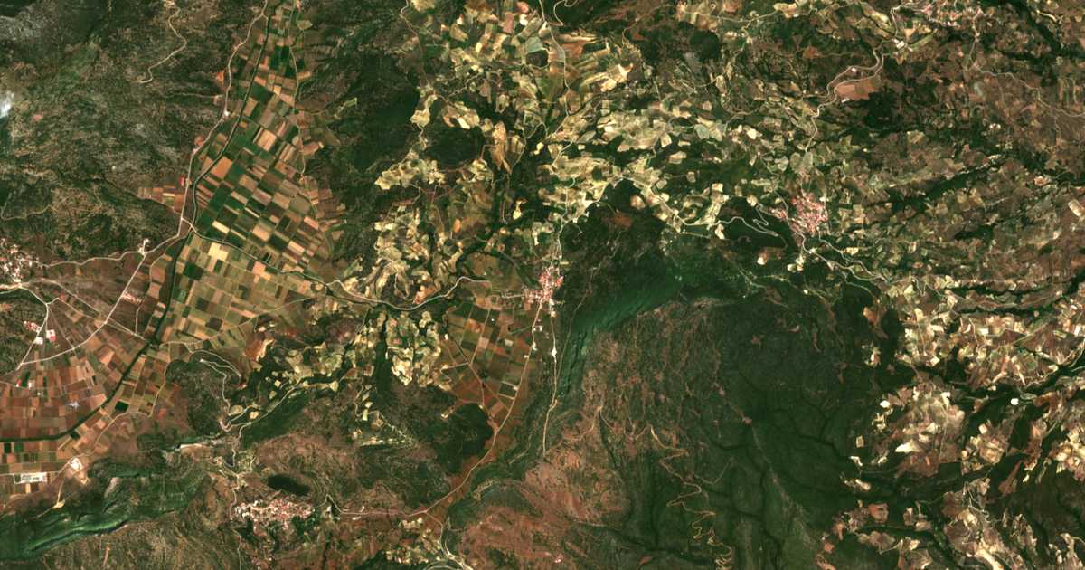 Mapa por satélite de Asprokampos