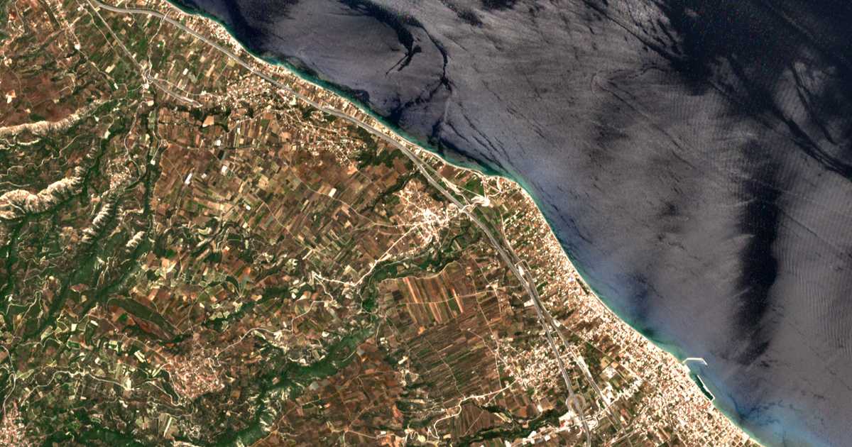 Mapa por satélite de Diminión