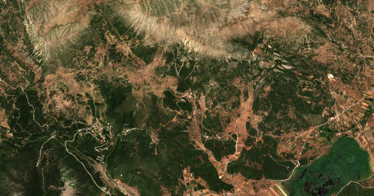 Mapa por satélite de Drosopigí