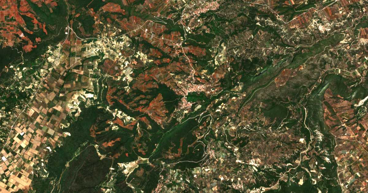 Mapa por satélite de Kryonérion