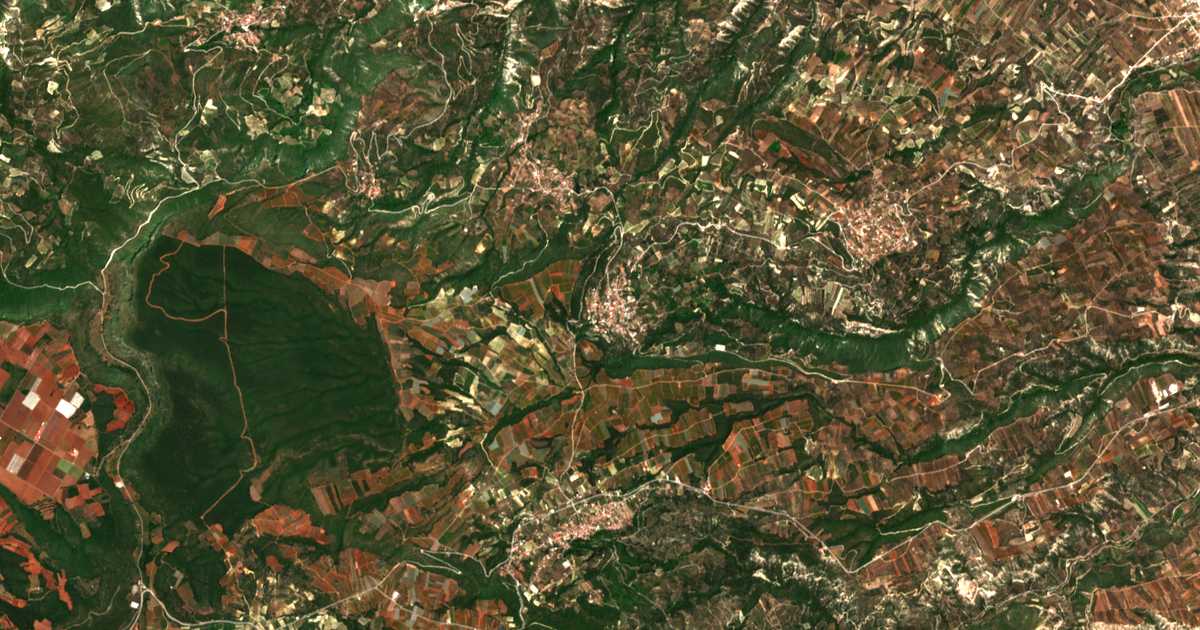 Mapa por satélite de Mégas Váltos