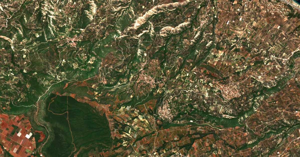 Mapa por satélite de Mikrós Váltos