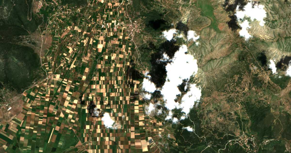 Mapa por satélite de Mosiá