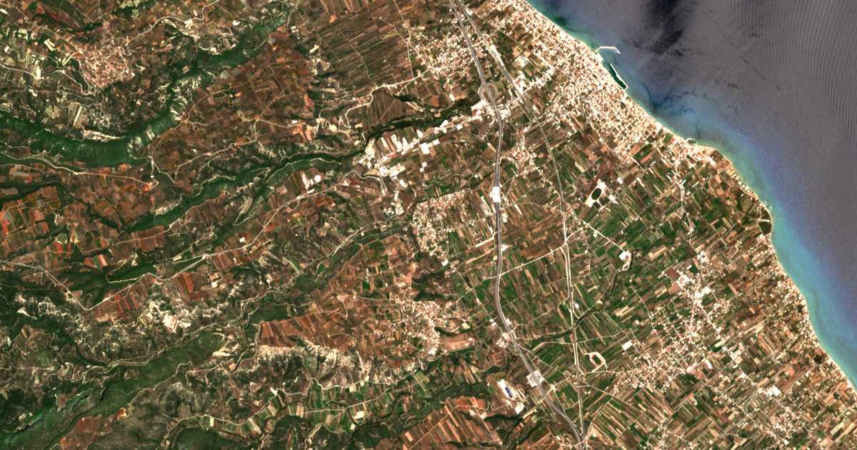 Mapa por satélite de Moúlkion