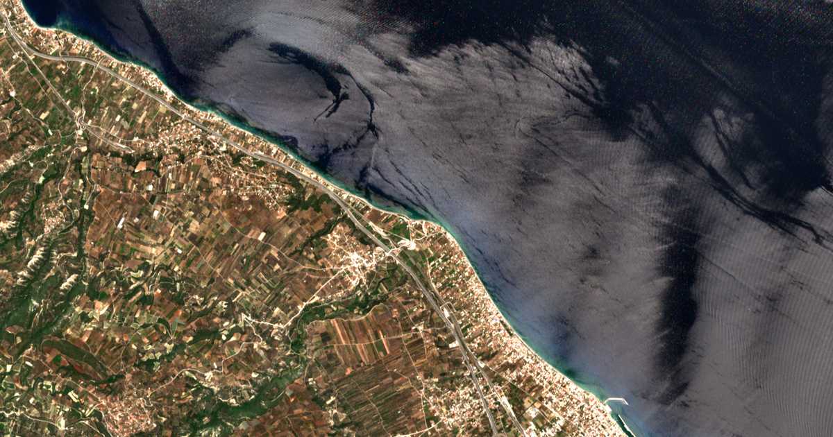 Mapa por satélite de Paralía