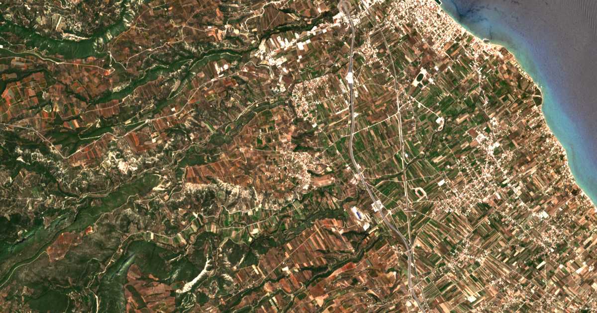 Mapa por satélite de Sición
