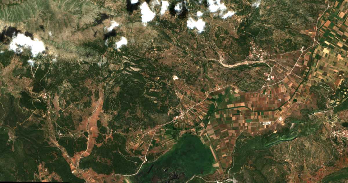 Mapa por satélite de Stimfalía