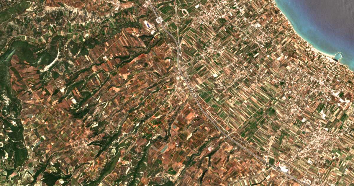 Mapa por satélite de Tarsiná
