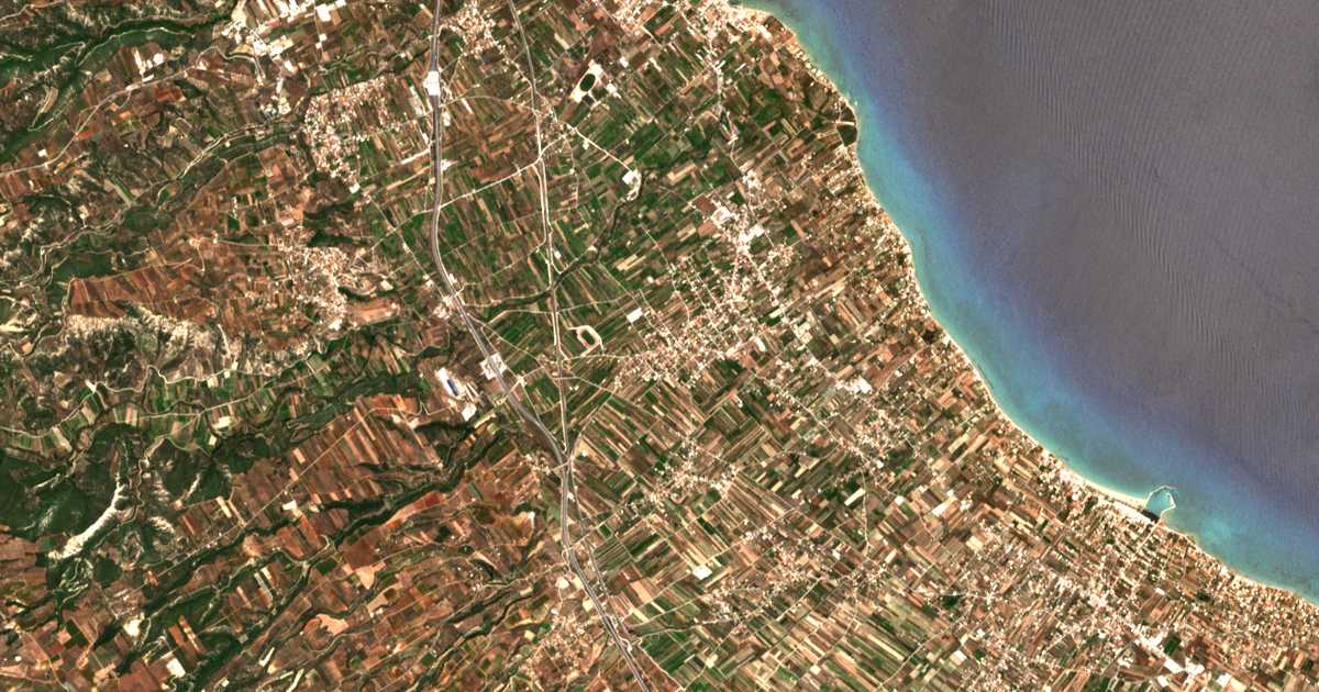 Mapa por satélite de Vélon