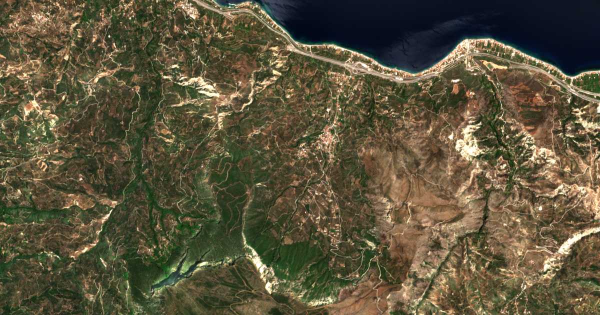 Mapa por satélite de Áno Aigialós