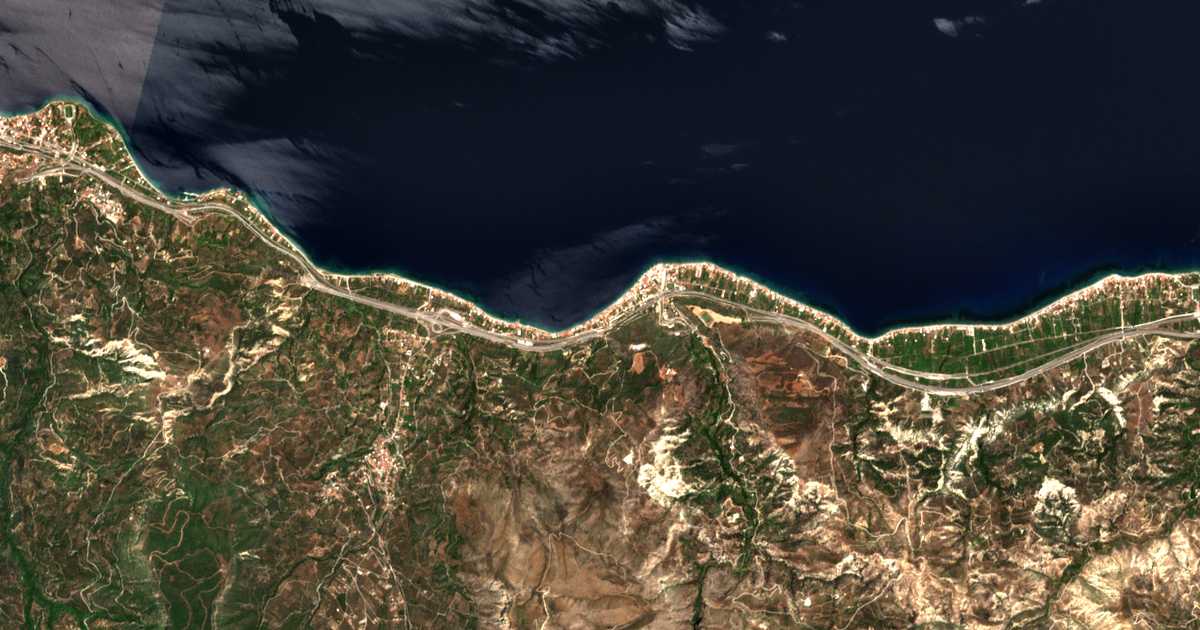 Mapa por satélite de Dervéni