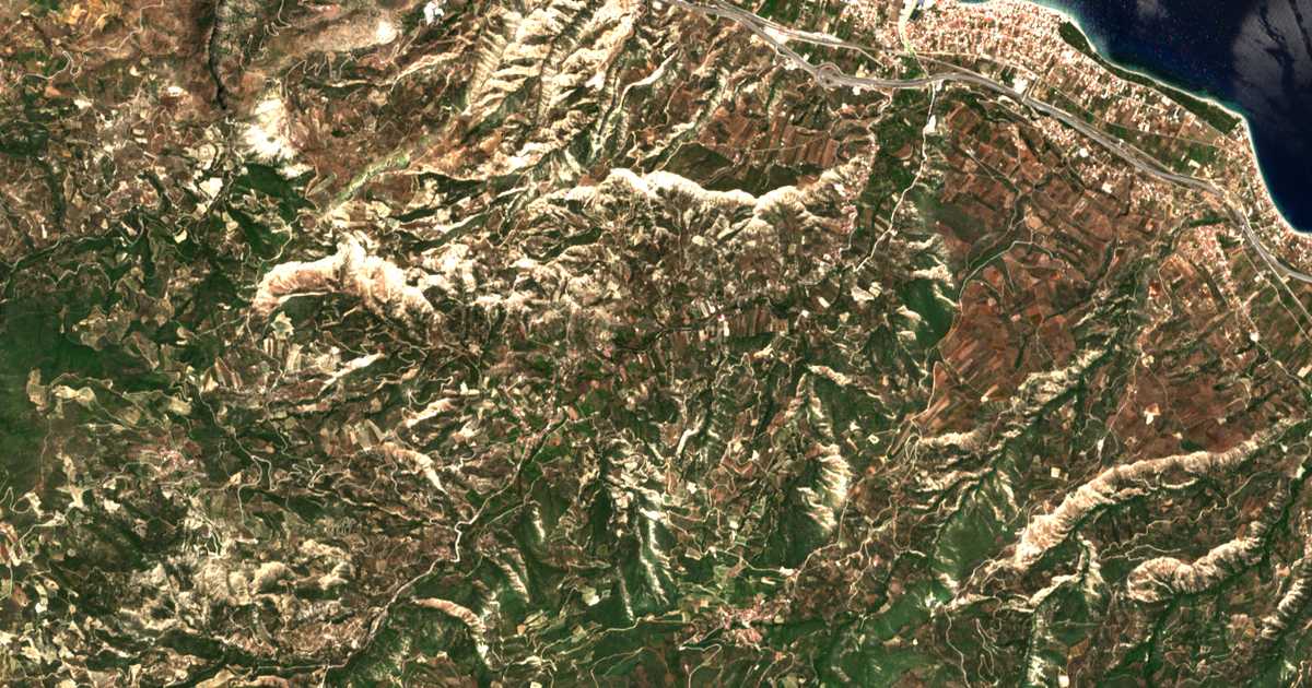 Mapa por satélite de Georgantaíika