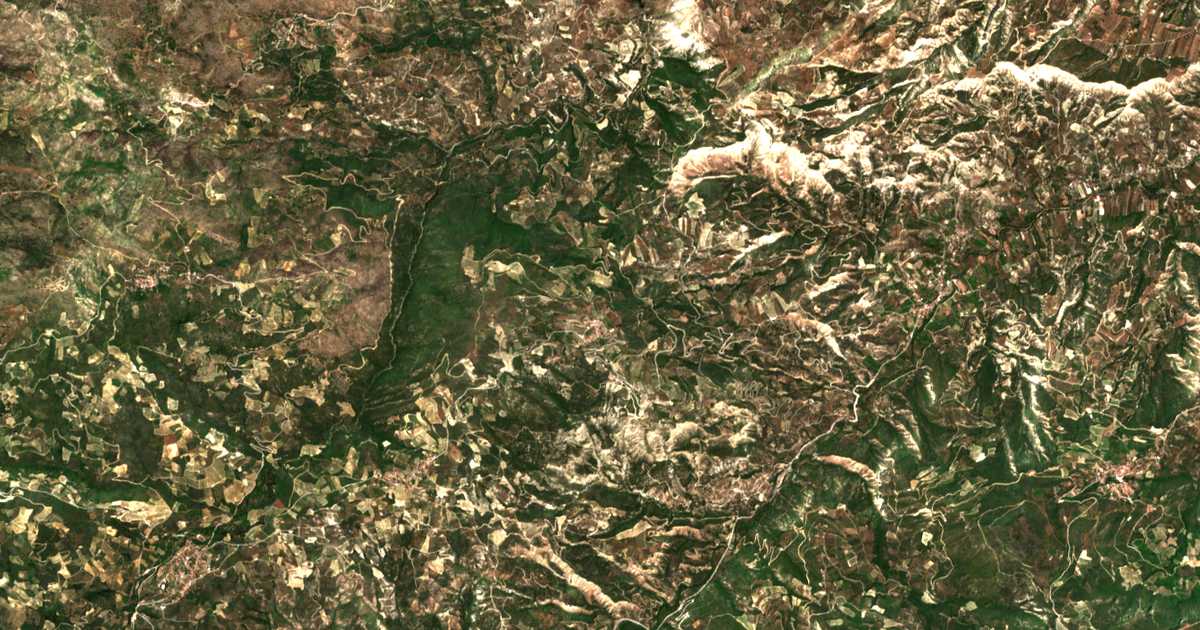 Mapa por satélite de Pellíni