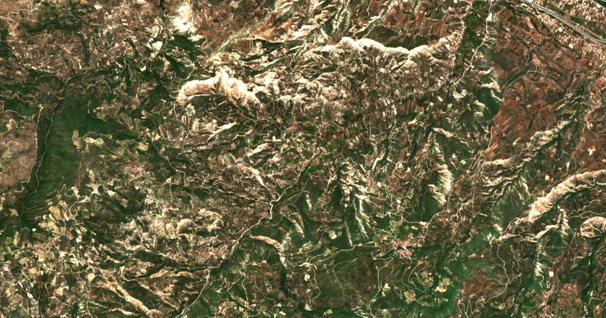 Mapa por satélite de Ríza