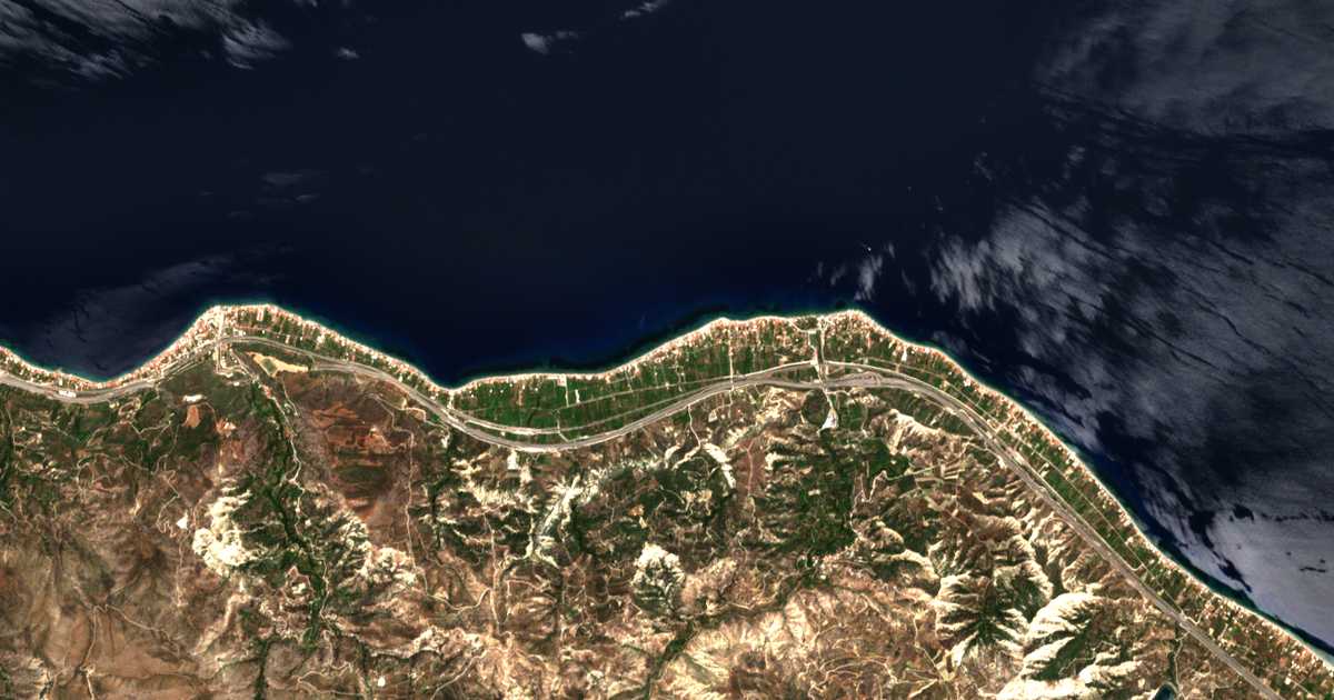 Mapa por satélite de Stómion