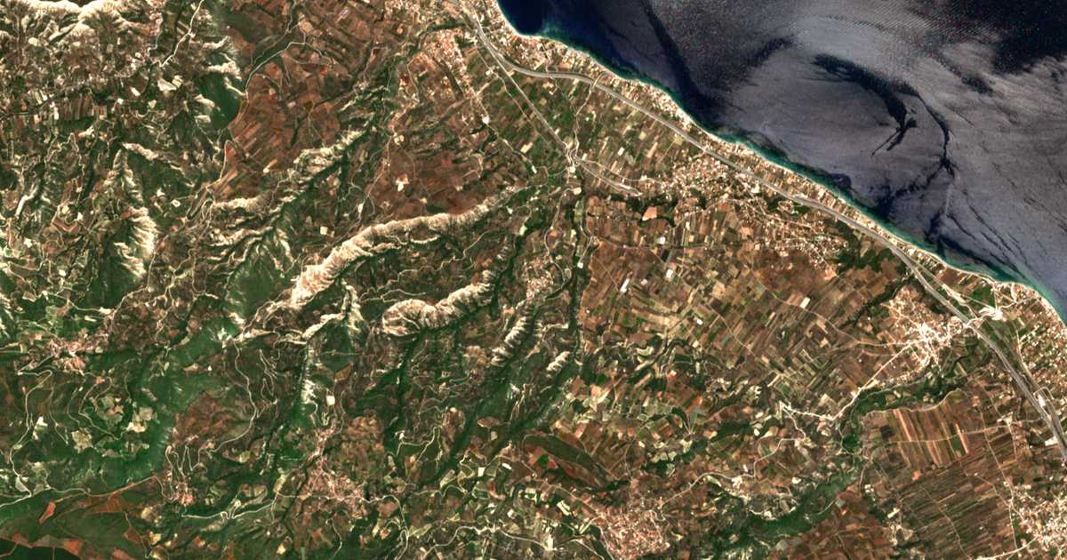 Mapa por satélite de Thalerón