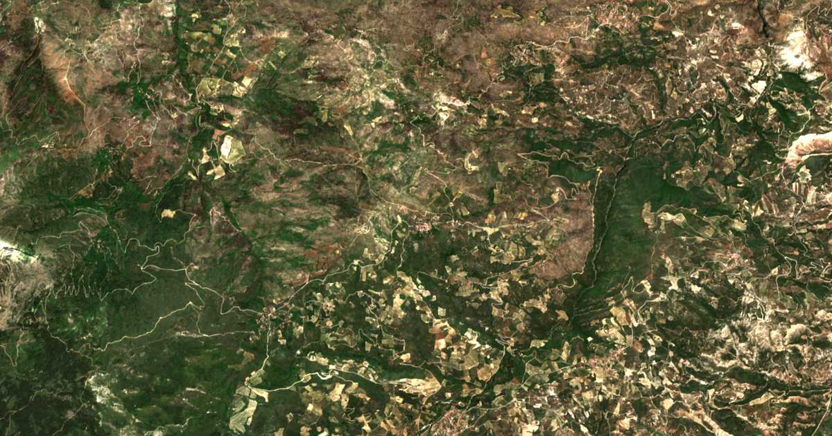 Mapa por satélite de Xanthochórion