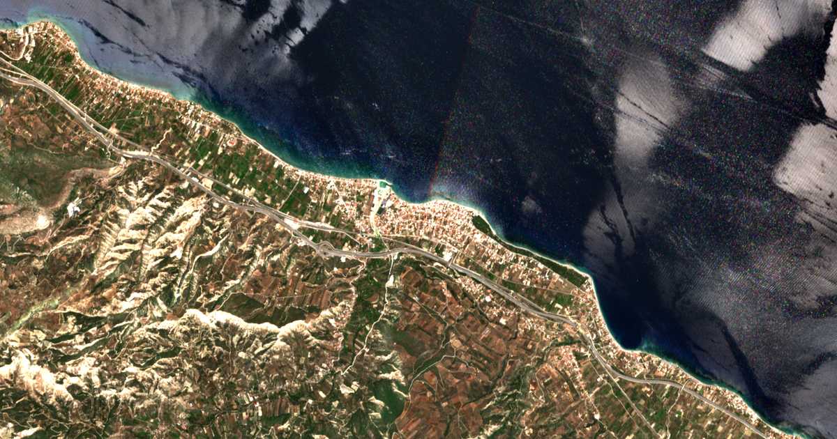 Mapa por satélite de Xylókastron