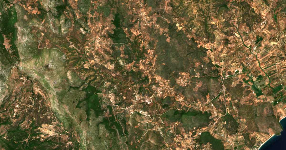 Mapa por satélite de Gefyráki