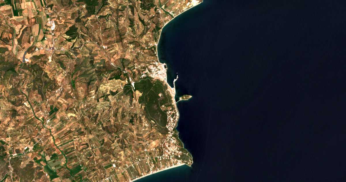Mapa por satélite de Gition