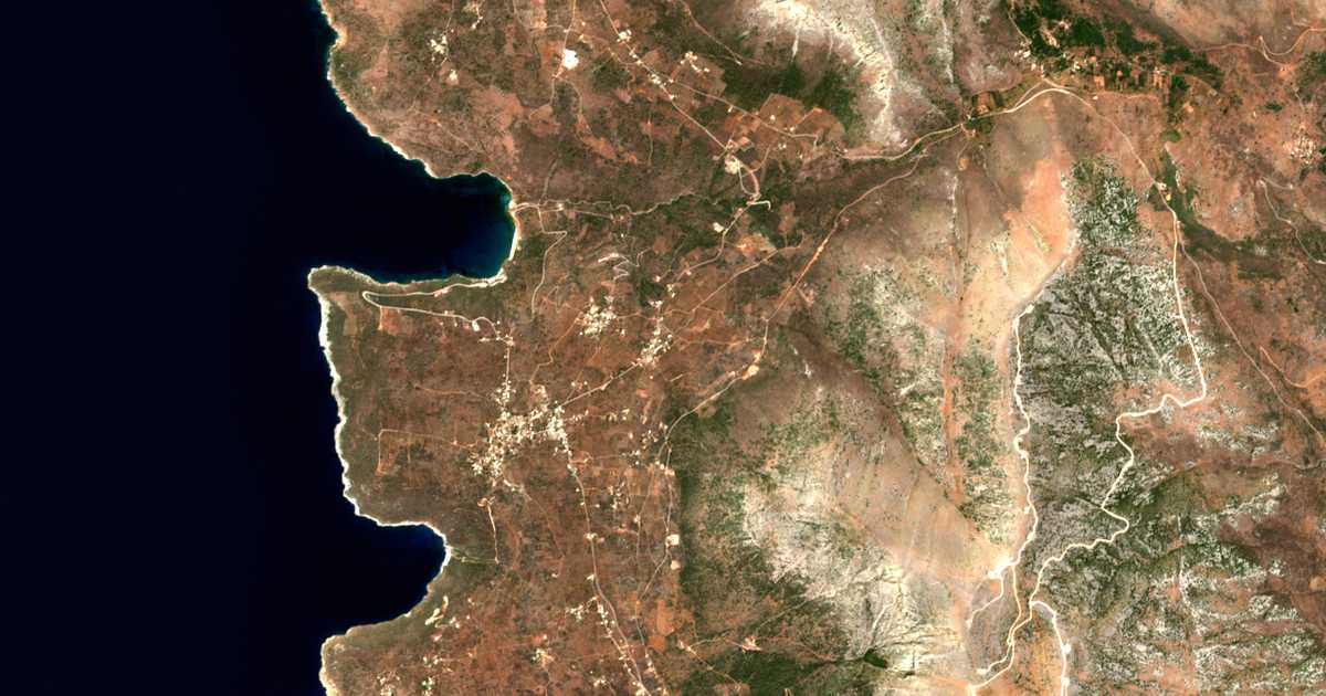 Mapa por satélite de Kalós