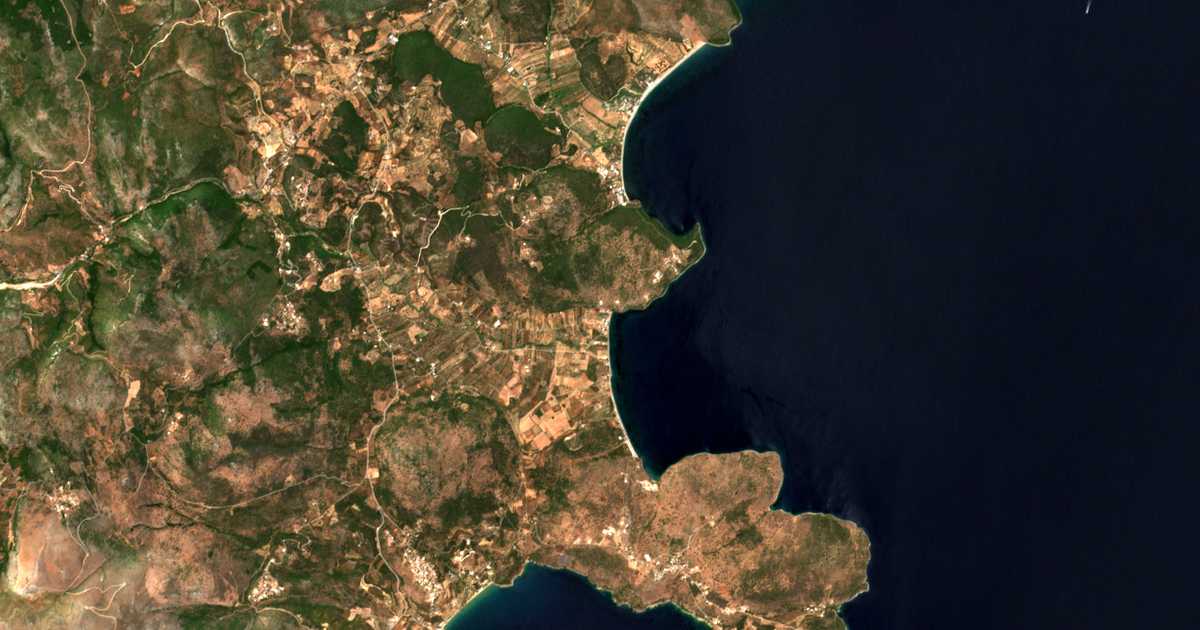 Mapa por satélite de Kamáres