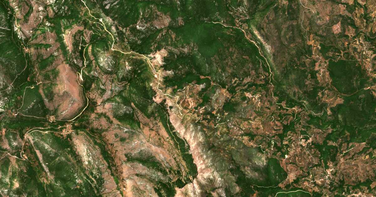 Mapa por satélite de Kastania