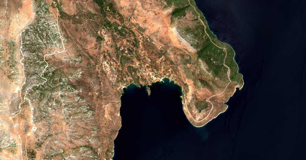 Mapa por satélite de Kótronas