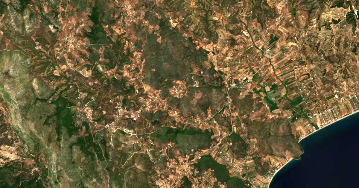 Mapa por satélite de Marathéa