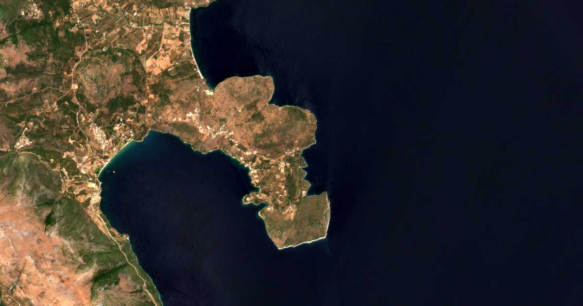 Mapa por satélite de Paganéa