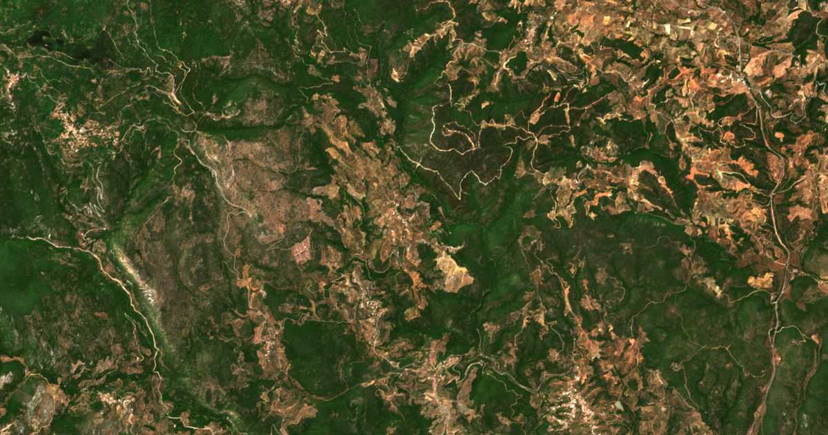 Mapa por satélite de Palaióvrysi