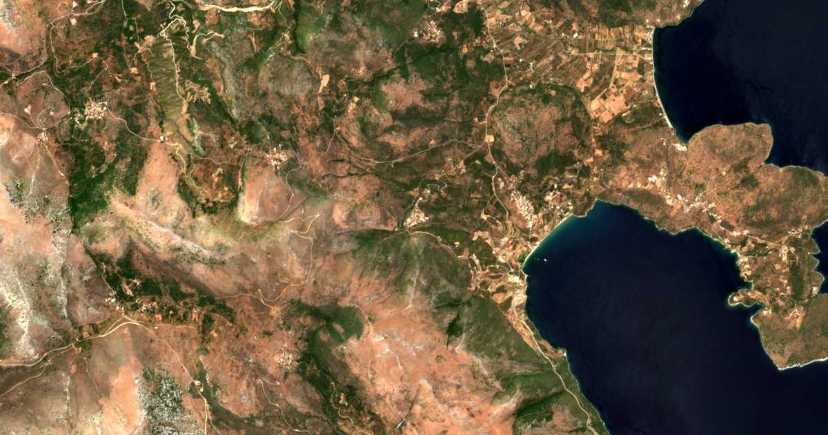 Mapa por satélite de Parasyrós