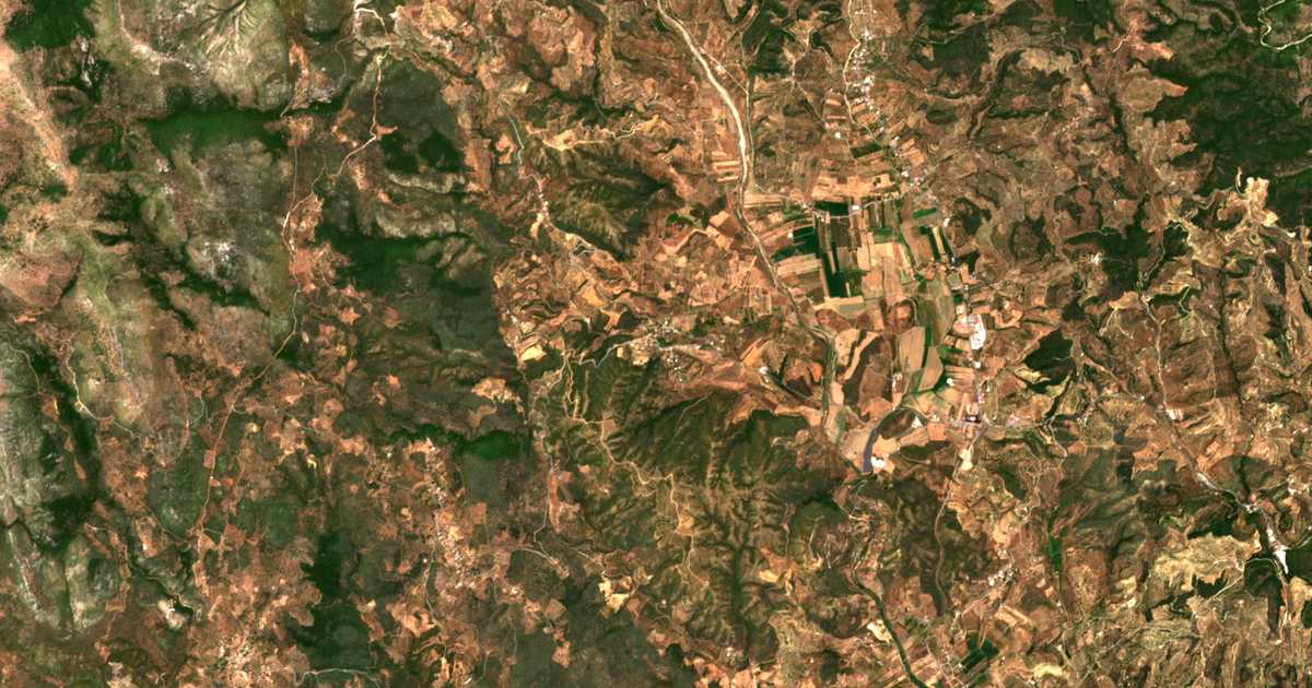 Mapa por satélite de Plátanos