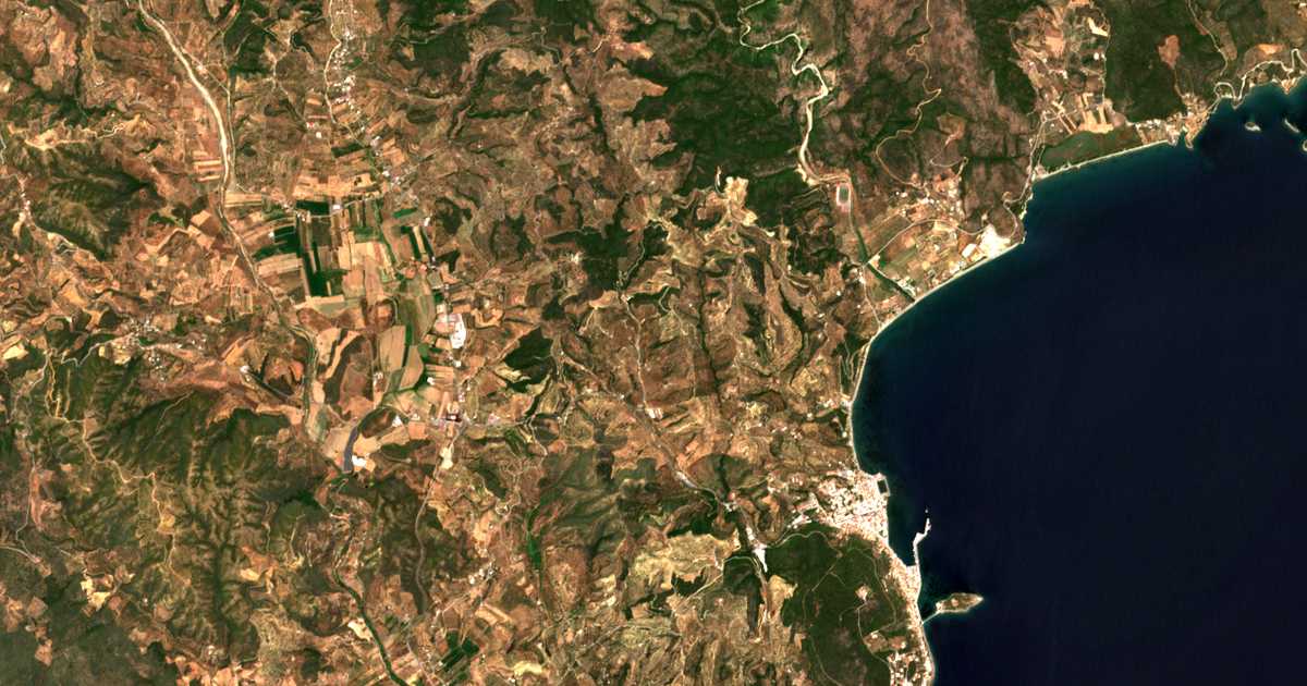 Mapa por satélite de Pritsiótiko