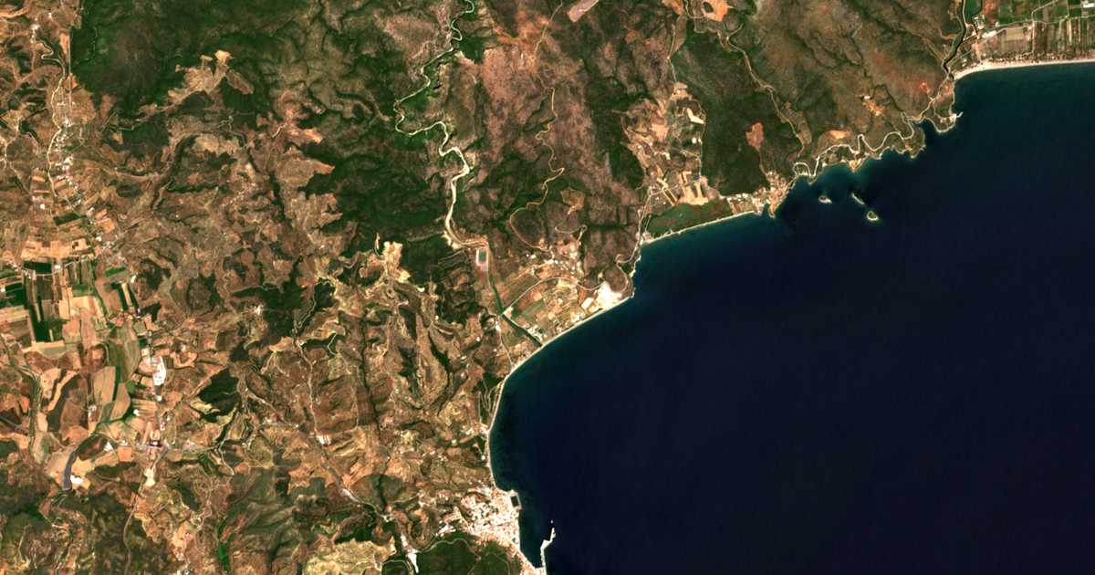Mapa por satélite de Selinítsa