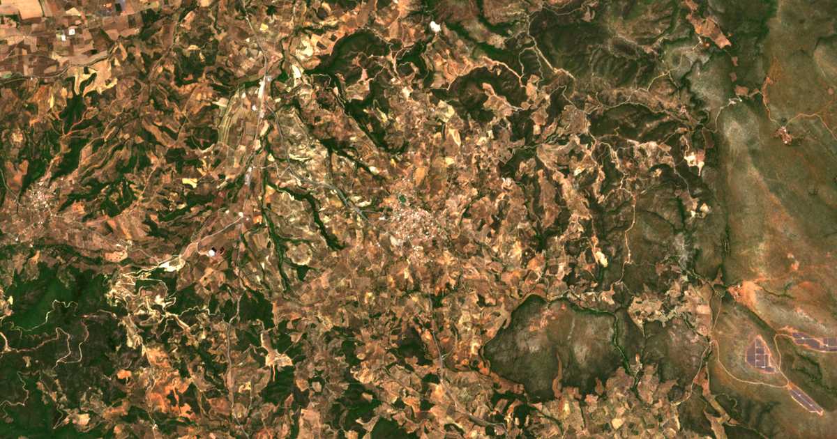 Mapa por satélite de Dáfnion