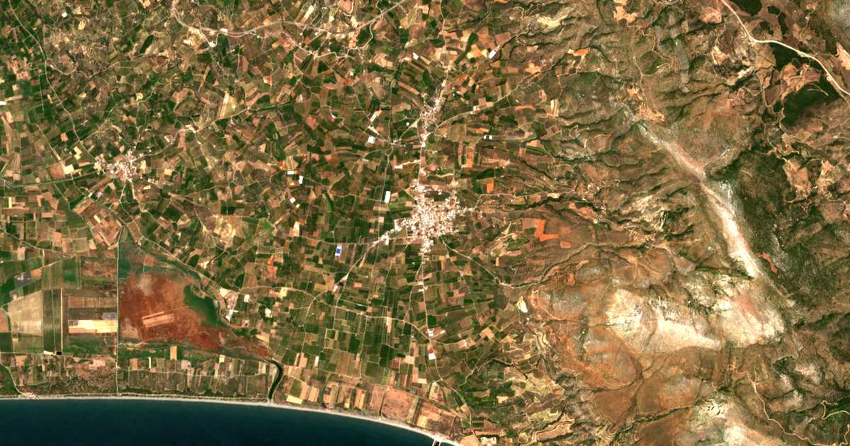 Mapa por satélite de Káto Glykóvrysi