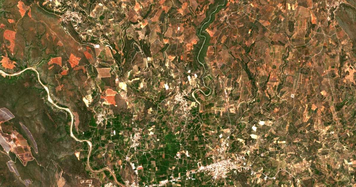 Mapa por satélite de Myrtéa