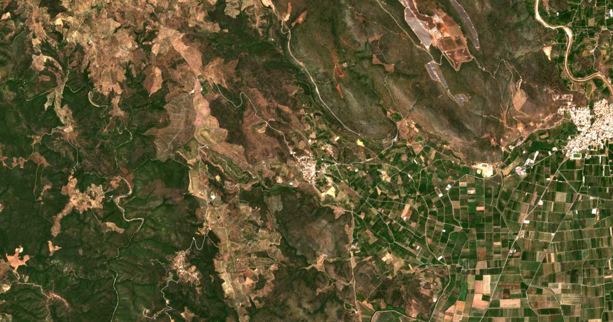 Mapa por satélite de Stefaniá